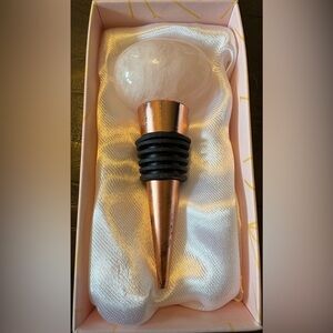 Copper Wine Stopper with Quartz Top